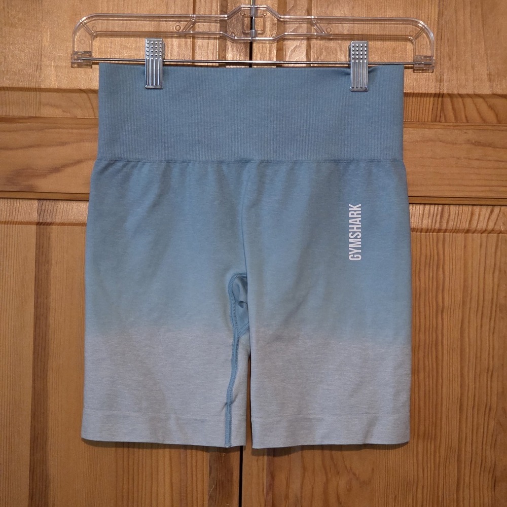 GYMSHARK Adapt Shorts Ombre Seamless Compression Blue  Women's  Small